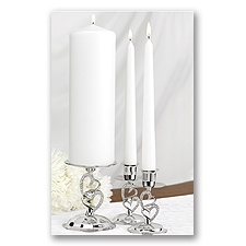 Dazzling Embrace Candle Stand Set