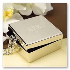Personalized Square Jewelry Box