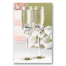 Personalized Gleaming Calla Lily Flutes
