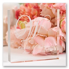 Personalized Formal Elegance Monogram Cake Topper