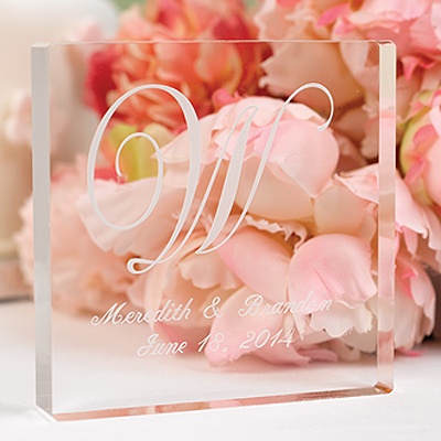 Personalized Formal Elegance Monogram Cake Topper