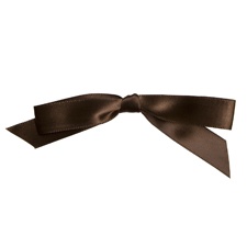 Mocha Stick-on Bow