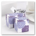 Floral Burst Favor Boxes - Purple