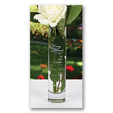 Personalized In Loving Memory Bud Vase
