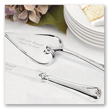 Personalized Shining Heart Serving Set