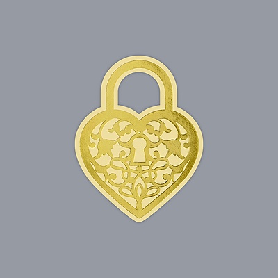 Love Lock Seal - Gold