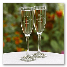 Personalized Swirl Flutes