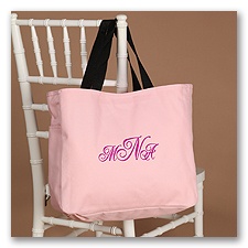 Personalized Tote Bags - Pink