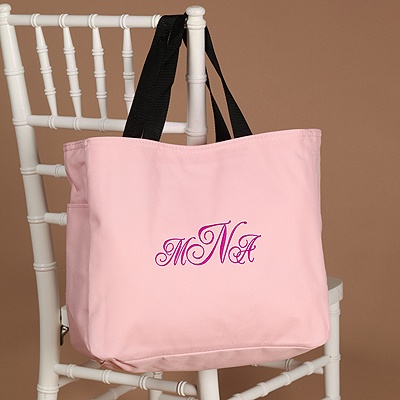 Personalized Tote Bags - Pink