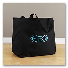 Personalized Florentine Tote Bag - Black