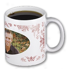 Decorative Damask - Personalized 11oz Photo Mug