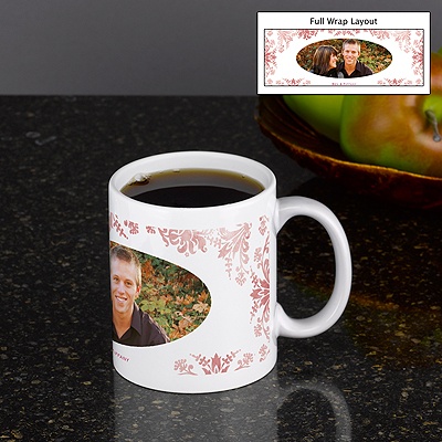 Decorative Damask - Personalized 11oz Photo Mug