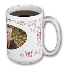 Decorative Damask - Personalized 15oz Photo Mug