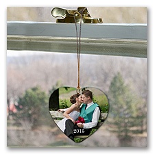Heart to Heart - Porcelain Photo Ornament