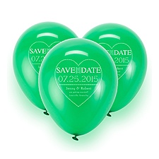 Balloon Save the Date - Green