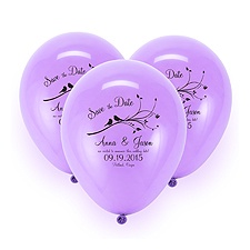 Balloon Save the Date - Lavender
