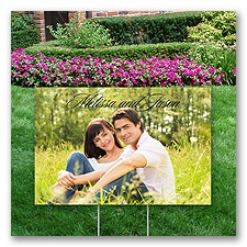 Personalized Photo Simplicity Yard Sign - Small