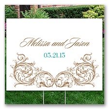 Personalized Ornamental Yard Sign - Medium