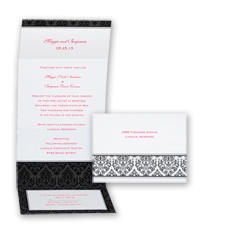 Damask Seal and Send - Invitation