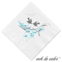 Beverage White Napkin - Soaring Birds