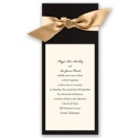 Wrapped in Love - Black Wrap & Antique White Invitation