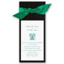 Wrapped in Love - Black Wrap & Bright  White Invitation with Design