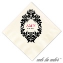 Beverage Ecru Napkin - Damask