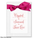Refined Grace - Bright White / Personalized Vellum Invitation