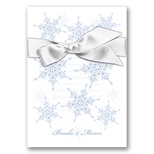 Snowflake Elegance - Bluebird - Invitation