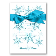 Snowflake Elegance - Malibu - Invitation