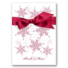 Snowflake Elegance - Apple - Invitation