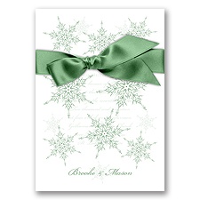 Snowflake Elegance - Clover - Invitation
