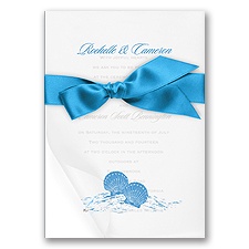 Seaside Elegance - Cornflower - Invitation