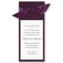 Wrapped in Love - Eggplant Wrap & Bright White Invitation
