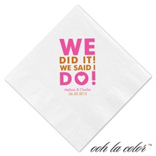 Luncheon White Napkin - We Did