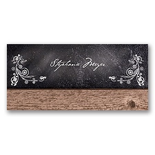 Rustic Chalkboard - Place Card