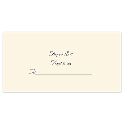 Ecru Place Card