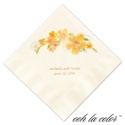 Luncheon Ecru Napkin - Floral Yellows