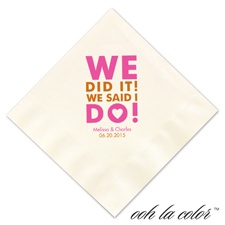Luncheon Ecru Napkin - We Did