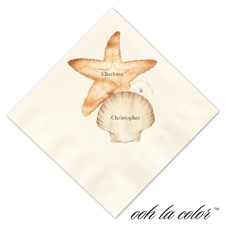 Luncheon Ecru Napkin - Shells