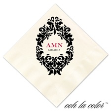Luncheon Ecru Napkin - Damask