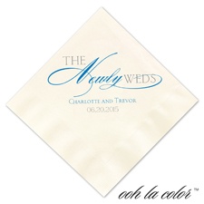 Luncheon Ecru Napkin - Newlyweds