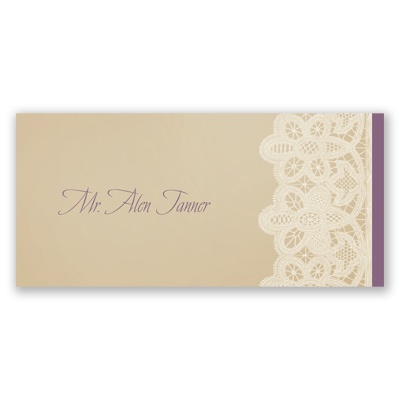Wrapped In Lace - Place Card