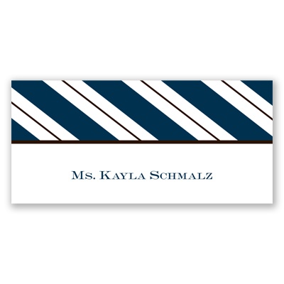Formal Stripes - Place Card