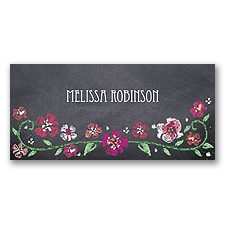 Blooming Chalkboard - Begonia - Place Card