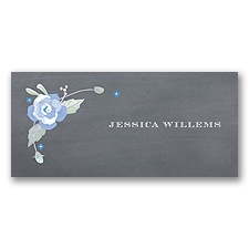 Rustic Bouquet - Bluebird - Place Card