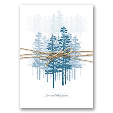 Hidden Forest - Peacock - Invitation with Overlay