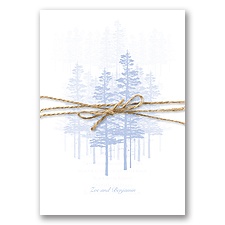 Hidden Forest - Bluebird - Invitation with Overlay
