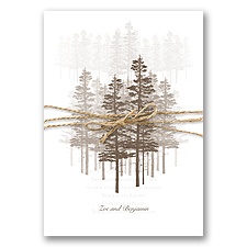 Hidden Forest - Chocolate - Invitation with Overlay
