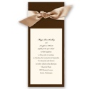 Wrapped in Love - Brown Wrap & Antique White Invitation
